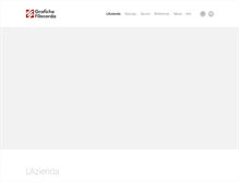 Tablet Screenshot of grafichefilacorda.it